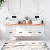 Kupaonska radna ploča svjetlosmeđa 180x40x4 cm tretirano drvo