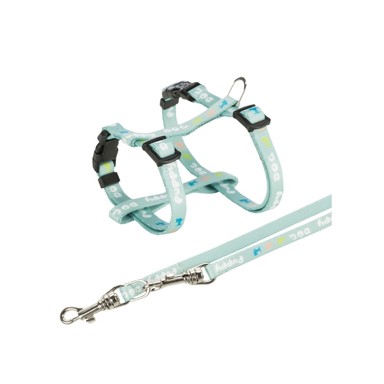 TRIXIE Oprsnica s vodilicom Junior M-L 27-45 cm/8 mm 2 m mint