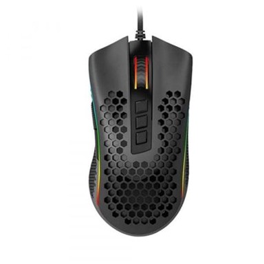 REDRAGON Miš Storm M808, crni, optički, 12400 dpi, RGB, USB