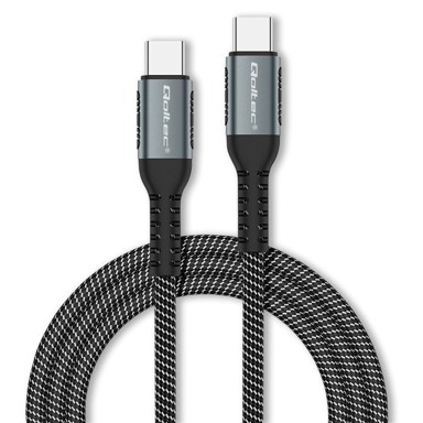 QOLTEC USB-C kabel 100 W QC 3.0 PD 1 m, crni