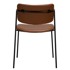 DAN-FORM DENMARK Smeđa stolica s imitacijom kože Zed