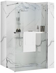 REA Tuš zid Rea Aero N 80 s policom i Evo vješalicom