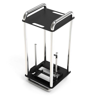 STREACOM Kućište DA6 XL, otvorenog principa, mini tower, Mini-ITX, krom