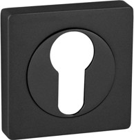 DOMINO kvadratna rozeta Quadro-QR za uložak PZ, crna