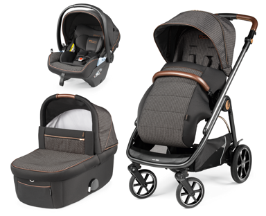 PEG PEREGO Dječja kolica 3u1 Veloce Lounge, siva