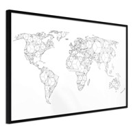 Poster World of Diamonds and Triangles 30x20