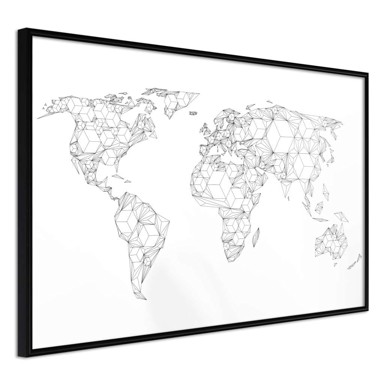 Poster World of Diamonds and Triangles 30x20