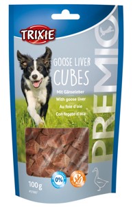 TRIXIE Poslastica za pse Premio Goose Liver cubes 100 g