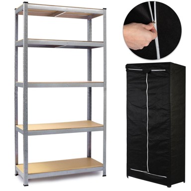 HUMBERG Metalni stalak za odlaganje HR-812, 180x90x40 cm