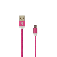 SBOX USB kabel A muški na micro USB muški 1.5 m, roza
