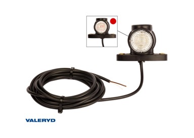 VALERYD Pozicija End Outline Marker Aspöck Superpoint III 98,6x64mm desna/lijeva crvena/bijela 24v 4m kabel s otvorenim krajem