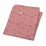 Prekrivač od muslina, rozi