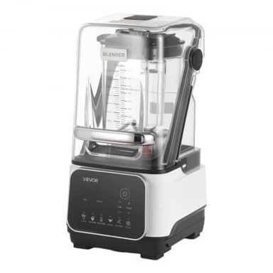 VEVOR Stolni blender sa zaštitnim poklopcem, 2 L, bijeli