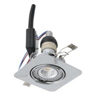 EGLO Ugradbena LED rasvjeta, GU10, 5 W, 87x87, 3000K, krom