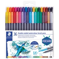 STAEDTLER Flomaster 3001 TB36, obostrani akvarel, Design Journey, 36 boja, blister pakiranje