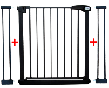 S1 Zaštitna ograda za djecu S2, 79-105 cm, crna