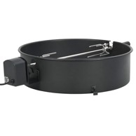 Set za obruč za ražanj, 57 cm, crni