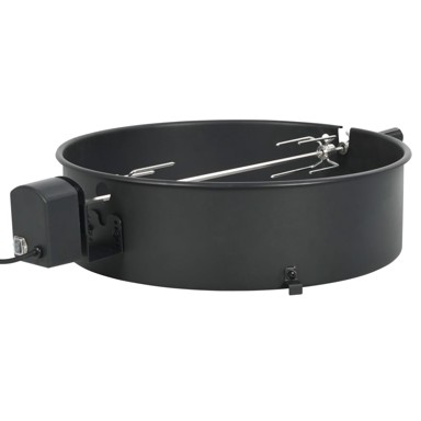 Set za obruč za ražanj, 57 cm, crni
