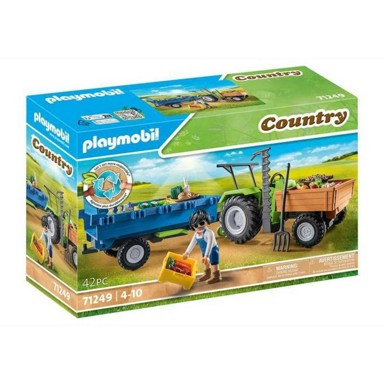 PLAYMOBIL Set za igru vozila 71249, 42 dijela, traktor