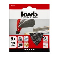 KWB Brusna tkanina za višenamjenske brusilice 93 X 93 mm 5/1 GR 220