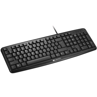 CANYON Računalna tipkovnica KB-1, CZ raspored, crna boja