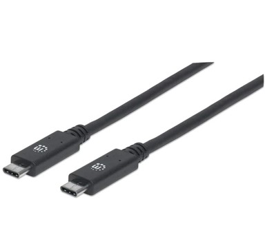 MANHATTAN Kabel USB 3.2 Gen2, USB-C (M) na USB-C (M), 100W, 1.2 DP Alt Mode, 1.0m