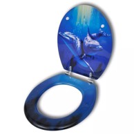 MDF Sjedalo za WC školjku dezen delfina