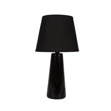 Keramička stolna lampa, VK/1302S/J, E14, max 35 W, Cone, crna