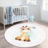 MILA HOME Bijeli dječji tepih ø 120 cm Comfort