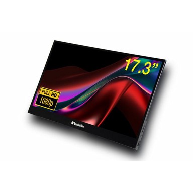 VERBATIM Prijenosni monitor PMT-17, Full HD, touchscreen, 2× USB-C, HDMI, USB-A