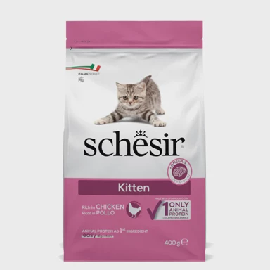 SCHESIR Hrana za mačke Cat Original Kitten, piletina, 400 g