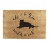 ARTSY DOORMATS Otirač od kokosovih vlakana 40x60 cm Life Is Better With a Cat