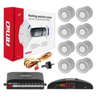 AMIO Parking senzori s LED zaslonom 8 senzora, srebrni