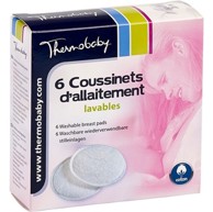 THERMOBABY Jastučići za prsa perivi 6 kom, bijela