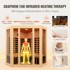 VEVOR Sauna soba WJ-003, 1500x1500x1907 mm, drvena