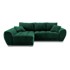 WINDSOR & CO SOFAS Zelena baršunasta kutna garnitura Nuage, lijevi kut, 285x192x92 cm