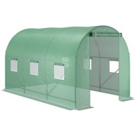 HOMESTAR Staklenik polytunnel 450x300x200 cm, zelen