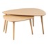 UNIQUE FURNITURE Stolići za kavu Adda set 2 kom 70x100 cm u dekoru hrasta u prirodnoj boji