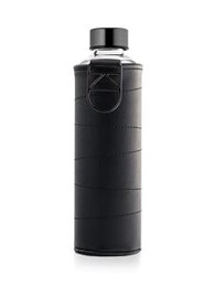 EQUA Staklena boca Mismatch Graphite, navlaka od umjetne kože, BPA free, 750 ml, tamno siva