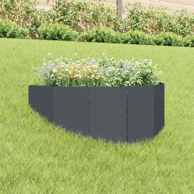 Ograda oko travnjaka 100 x 45 cm od čelika, antracit