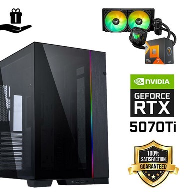 FUTURAIT Stolno računalo Elite Gamer / AMD Ryzen 7 7800X3D, 32GB, 2TB SSD + 2TB HDD, NVIDIA RTX 5070 Ti, bez OS-a