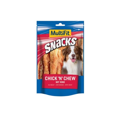 MULTIFIT Poslastica za pse Chick'n Chew No. 4 s govedinom, 100 g