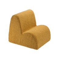 WIGIWAMA Smeđa dječja fotelja od bouclé tkanine Cloud