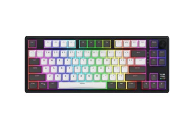 HATOR Gaming tipkovnica Skyfall Pro Wireless 80, USB / RF / Bluetooth, QWERTY US, crno-siva