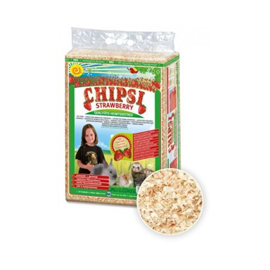 CHIPSI piljevina za glodavce, miris jagode