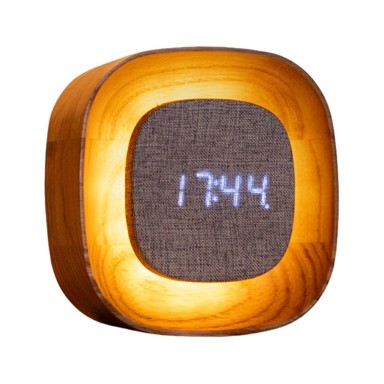 GINGKO Digitalna budilica Lumos Ash, prirodna