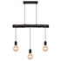 GLOBO LIGHTING Visilica GREGOR crna GLOBO 3xE27 60W
