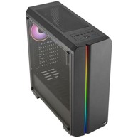 AEROCOOL Kućište Genesis ARGB V2, mid tower, ATX, akril, crno