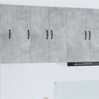 Zidni kuhinjski ormarić s policom 30x31x80 cm, betonski sivi  