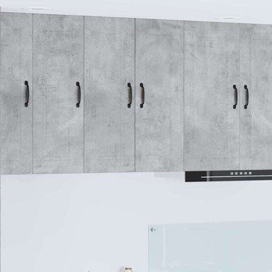 Zidni kuhinjski ormarić s policom 30x31x80 cm, betonski sivi  